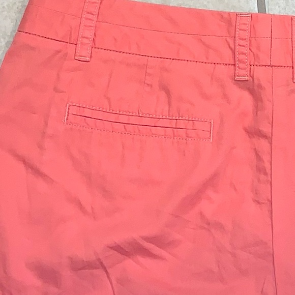 J. CREW Size 8 Chino orange cotton 3in shorts women’s size 8 - Picture 9 of 10